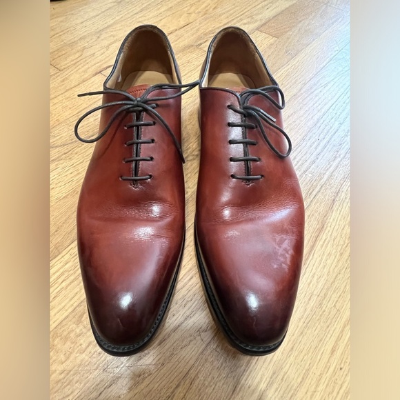 Thomas Bird Wholcut Oxford Chestnut Shoes - Picture 3 of 7